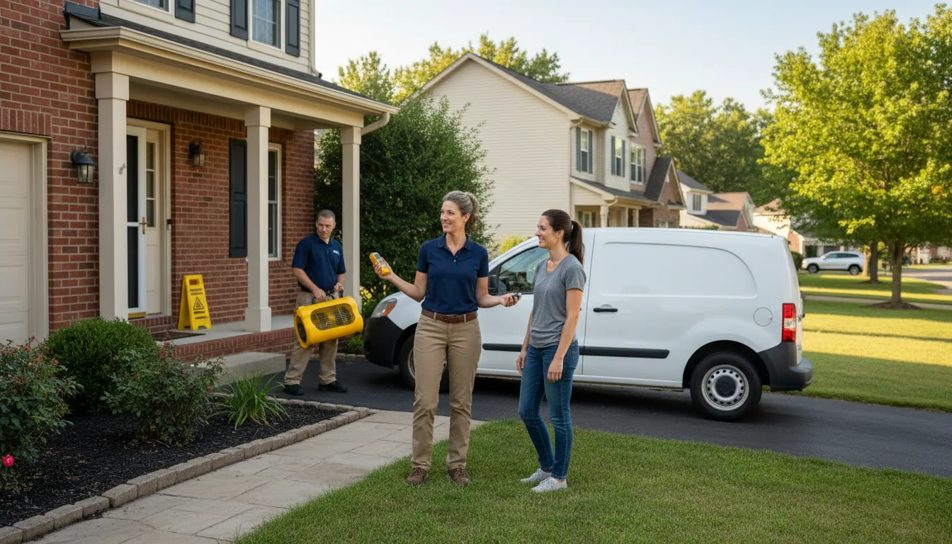 Residential water damage restoration in Prospect Park, PA